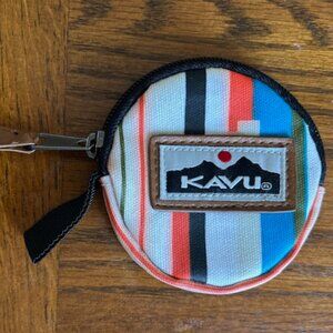 KAVU Round Coincidink Coin Pouch Striped